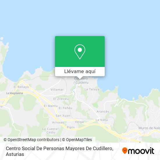 Mapa Centro Social De Personas Mayores De Cudillero