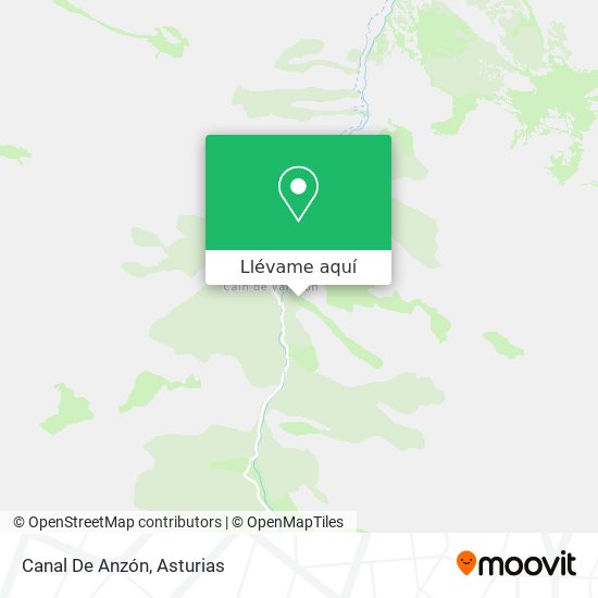 Mapa Canal De Anzón