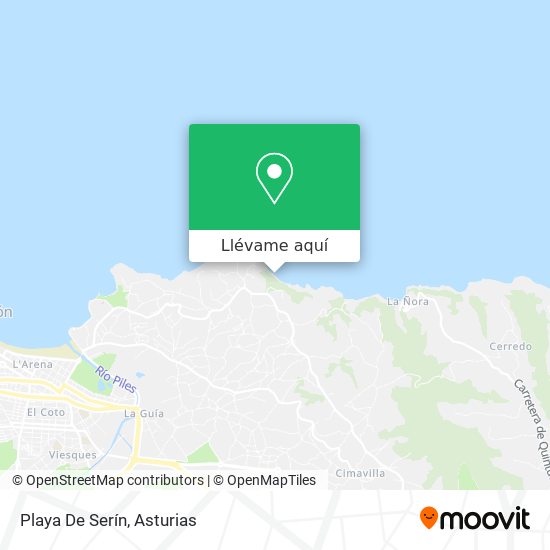 Mapa Playa De Serín