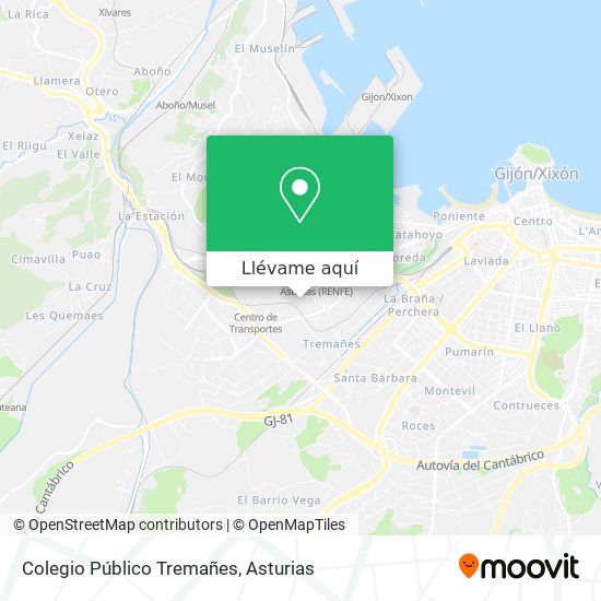 Mapa Colegio Público Tremañes