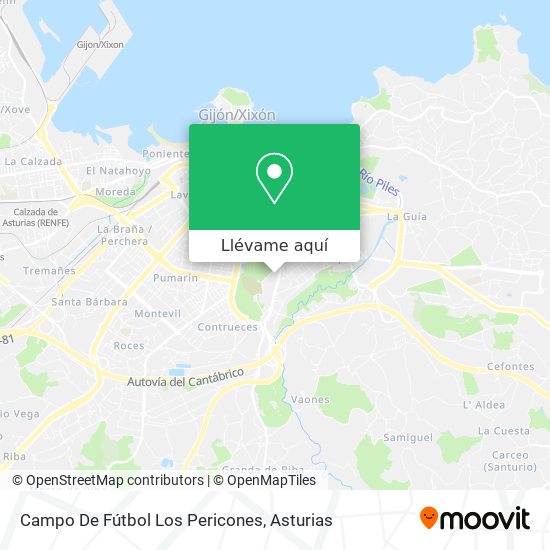 Mapa Campo De Fútbol Los Pericones