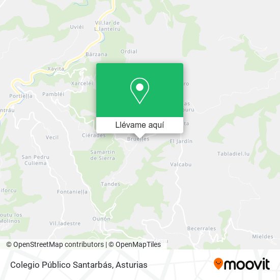 Mapa Colegio Público Santarbás