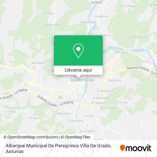 Mapa Albergue Municipal De Peregrinos Villa De Grado