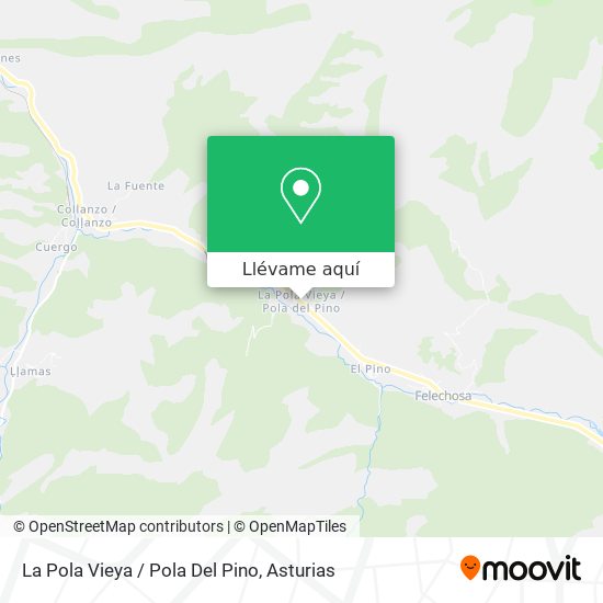 Mapa La Pola Vieya / Pola Del Pino