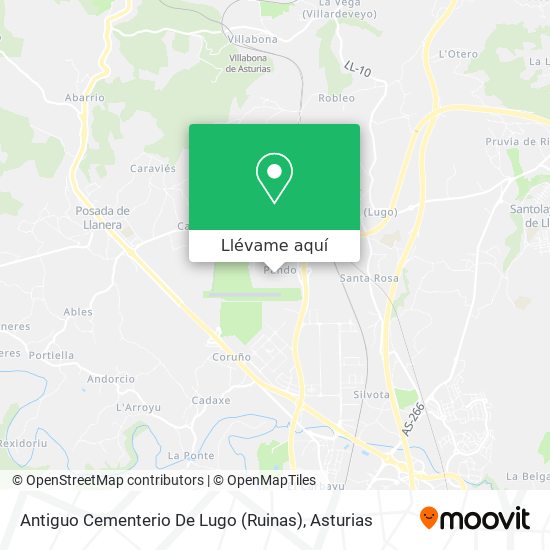 Mapa Antiguo Cementerio De Lugo (Ruinas)