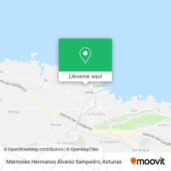Mapa Mármoles Hermanos Álvarez Sampedro
