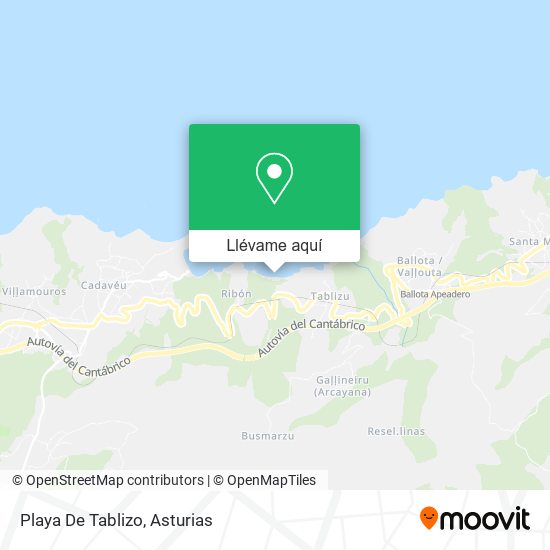 Mapa Playa De Tablizo