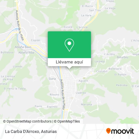 Mapa La Carba D'Arroxo