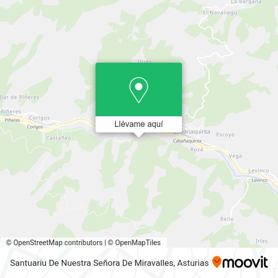 Mapa Santuariu De Nuestra Señora De Miravalles