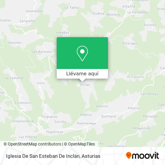Mapa Iglesia De San Esteban De Inclán