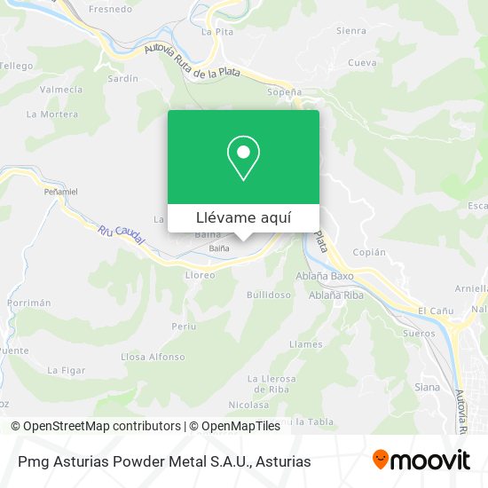 Mapa Pmg Asturias Powder Metal S.A.U.