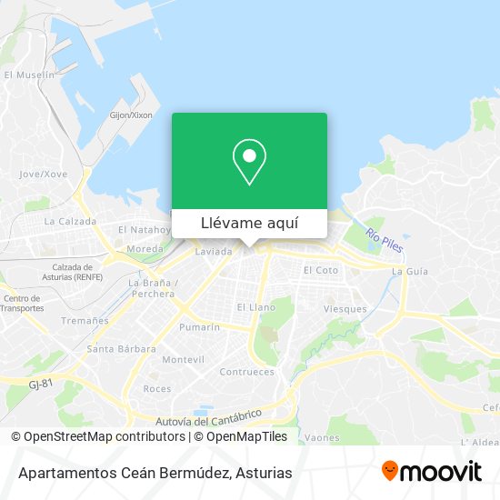 Mapa Apartamentos Ceán Bermúdez