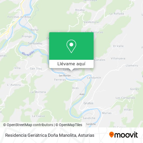 Mapa Residencia Geriátrica Doña Manolita