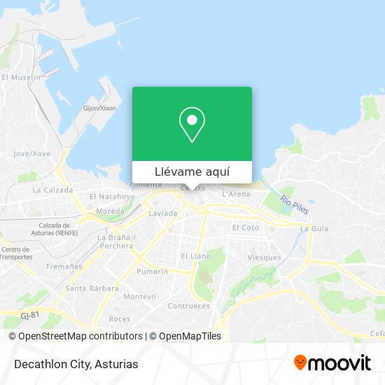 Mapa Decathlon City