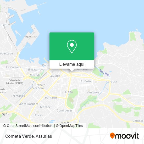 Mapa Cometa Verde