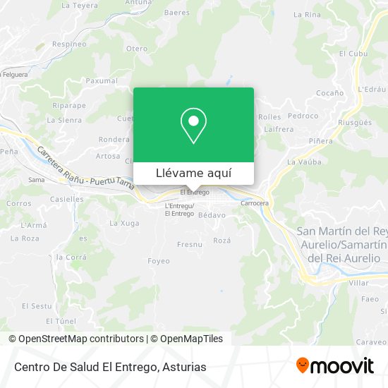 Mapa Centro De Salud El Entrego