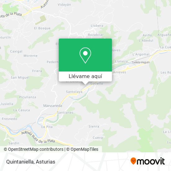 Mapa Quintaniella