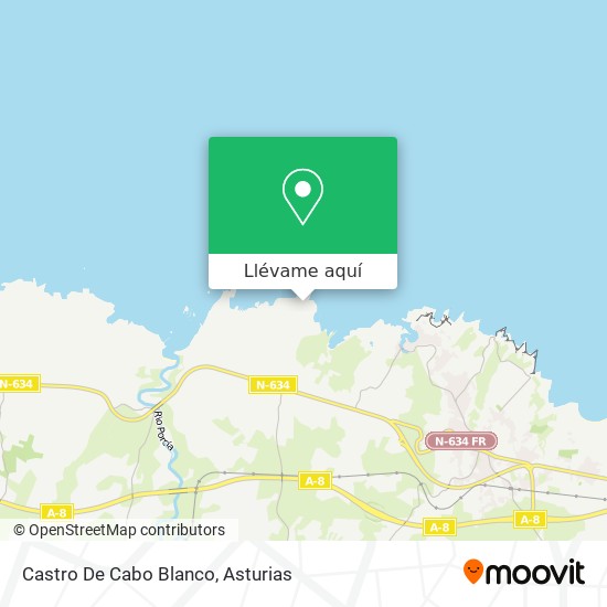 Mapa Castro De Cabo Blanco