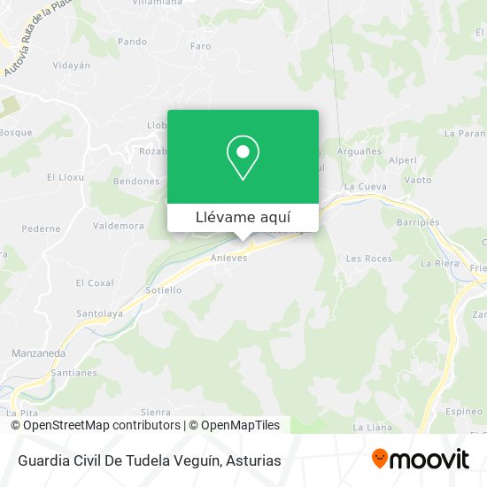 Mapa Guardia Civil De Tudela Veguín