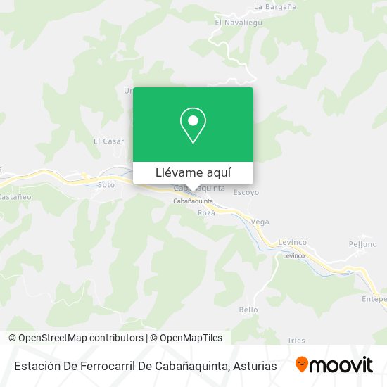 Mapa Estación De Ferrocarril De Cabañaquinta