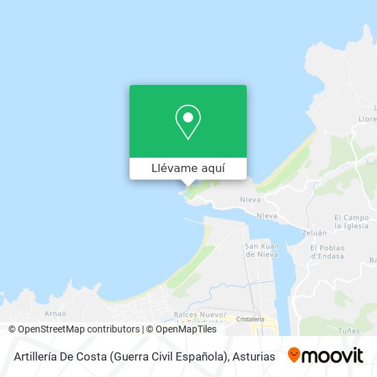 Mapa Artillería De Costa (Guerra Civil Española)