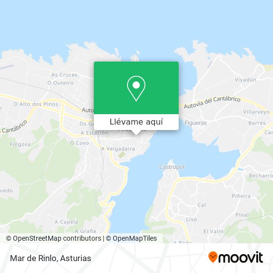 Mapa Mar de Rinlo