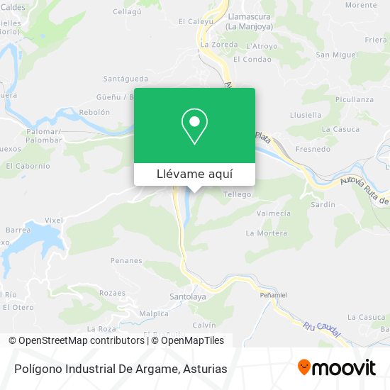 Mapa Polígono Industrial De Argame