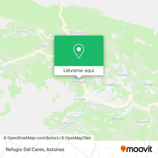 Mapa Refugio Del Cares