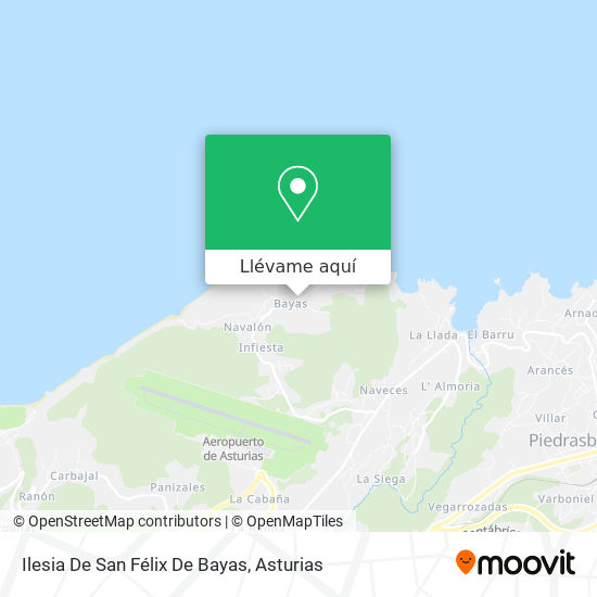 Mapa Ilesia De San Félix De Bayas