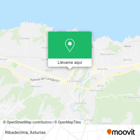 Mapa Ribadecima