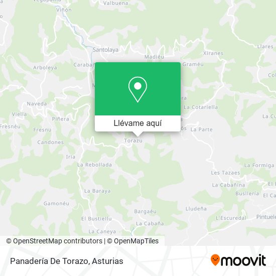 Mapa Panadería De Torazo