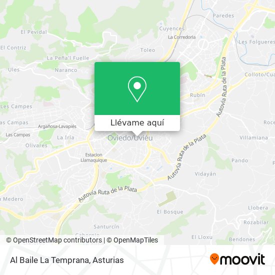 Mapa Al Baile La Temprana