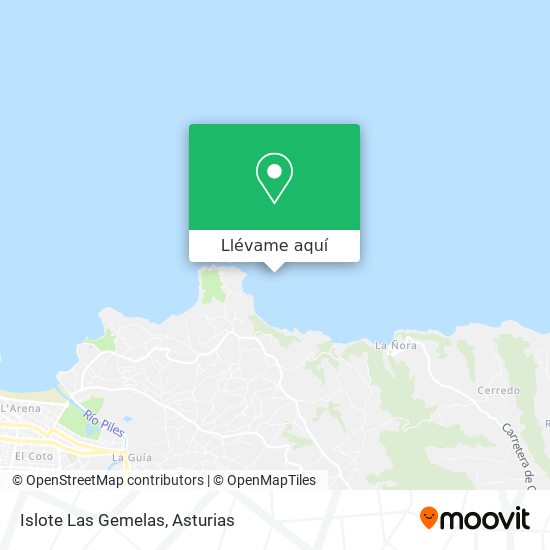 Mapa Islote Las Gemelas