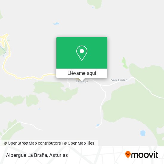 Mapa Albergue La Braña