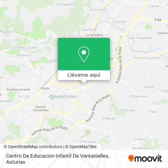 Mapa Centro De Educación Infantil De Ventanielles