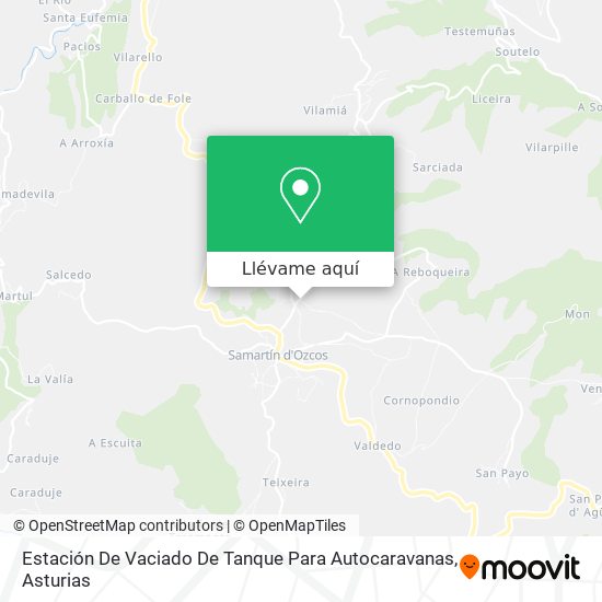 Mapa Estación De Vaciado De Tanque Para Autocaravanas