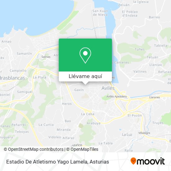 Mapa Estadio De Atletismo Yago Lamela