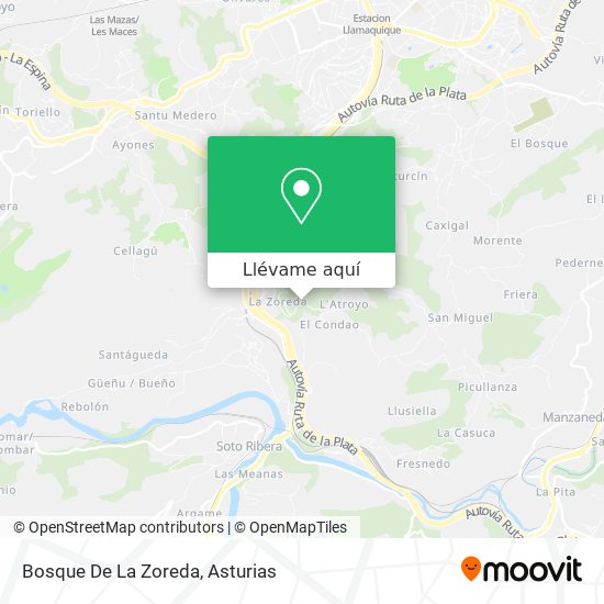 Mapa Bosque De La Zoreda