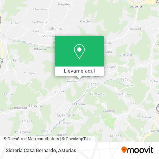 Mapa Sidreria Casa Bernardo