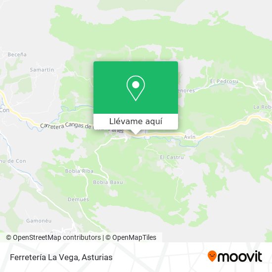 Mapa Ferretería La Vega