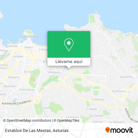 Mapa Establos De Las Mestas