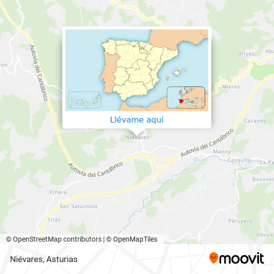 Mapa Niévares