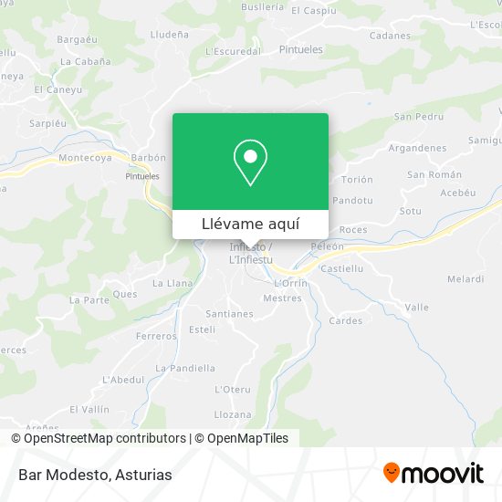 Mapa Bar Modesto