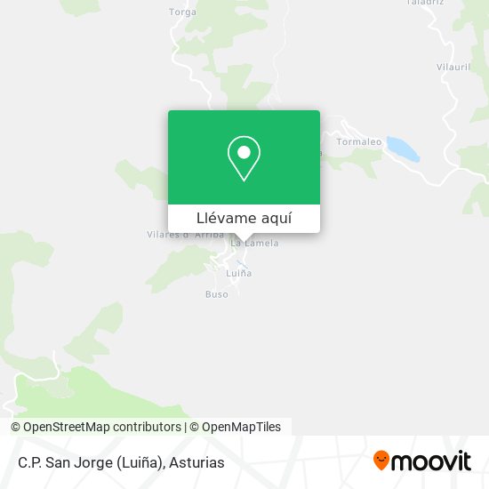 Mapa C.P. San Jorge (Luiña)