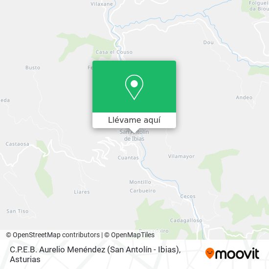 Mapa C.P.E.B. Aurelio Menéndez (San Antolín - Ibias)