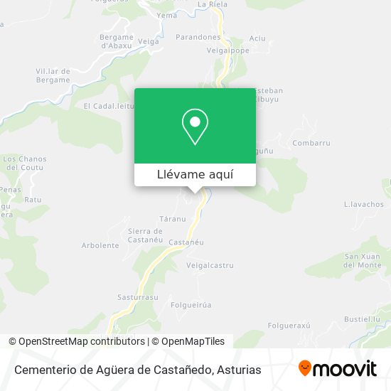 Mapa Cementerio de Agüera de Castañedo