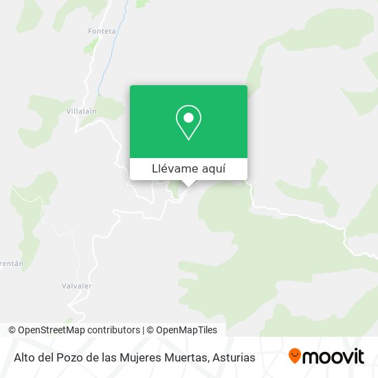 Mapa Alto del Pozo de las Mujeres Muertas