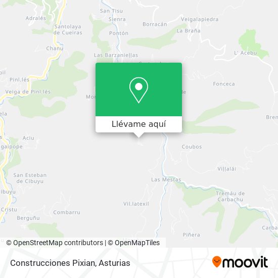 Mapa Construcciones Pixian