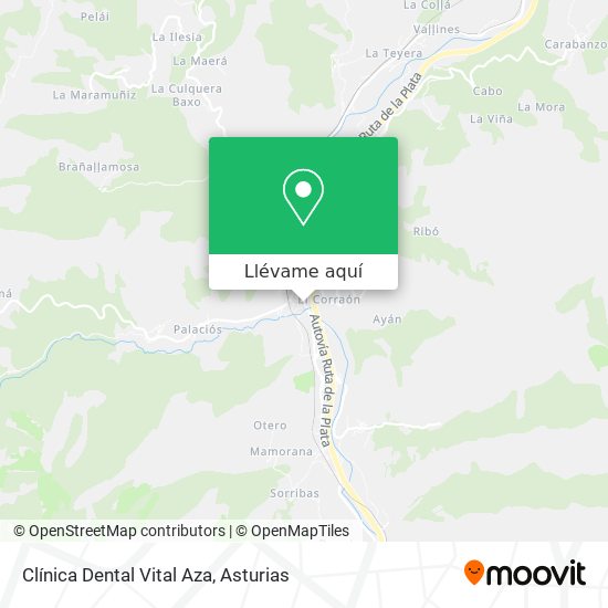 Mapa Clínica Dental Vital Aza