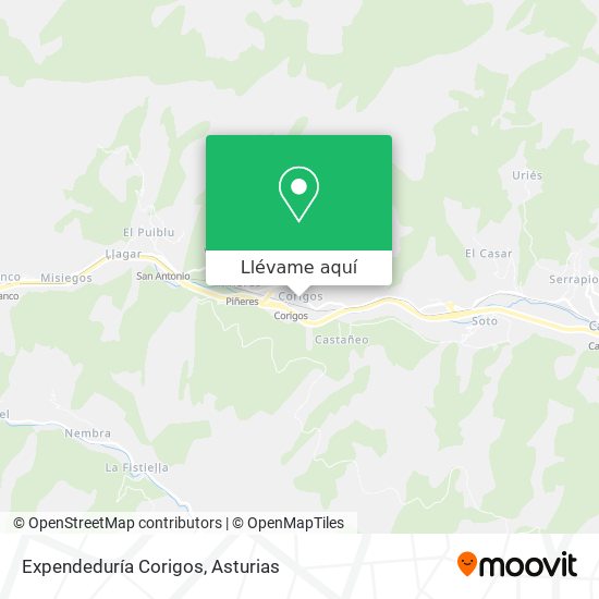 Mapa Expendeduría Corigos